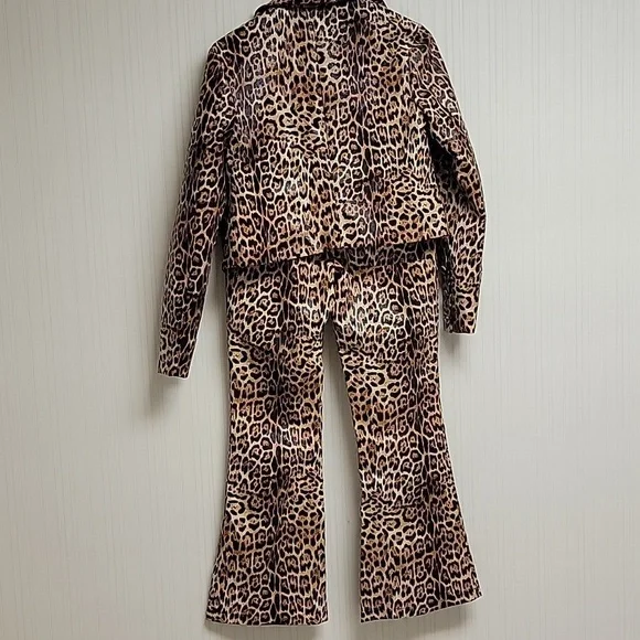 Labelrail X Dyspnea Leopard Print Jacket and Pants Set Womens Sz 8. NWT Indie - Picture 5 of 6